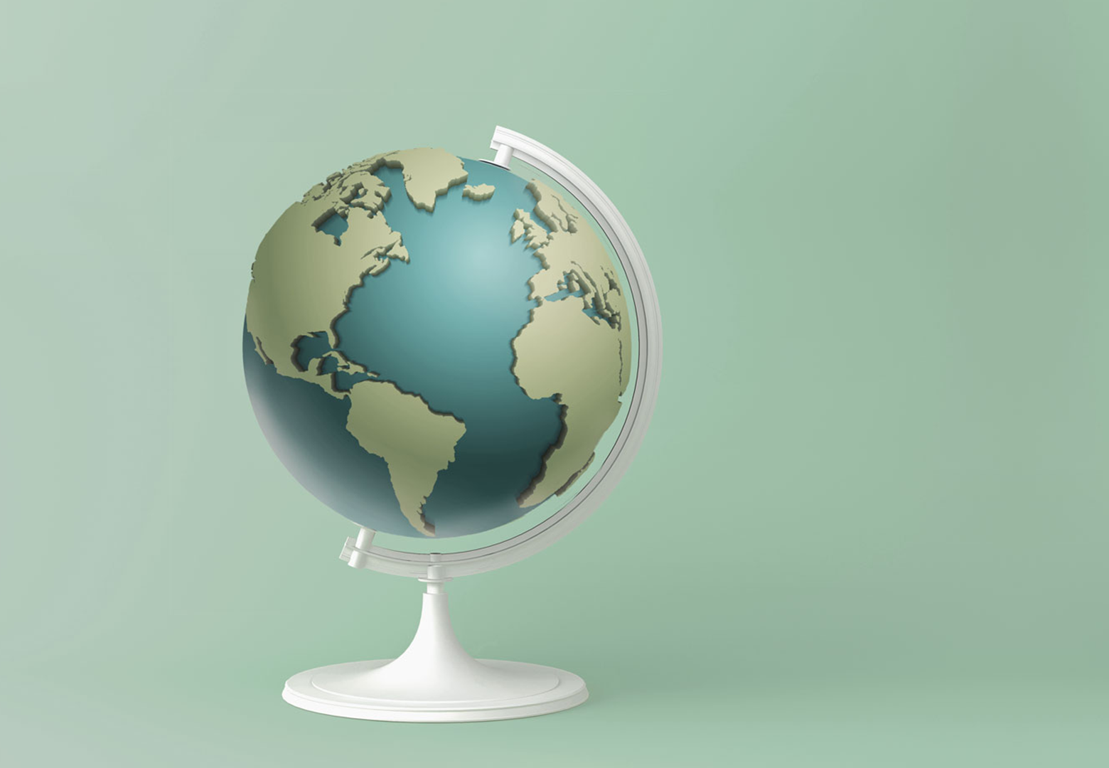Stockspot 3D green globe
